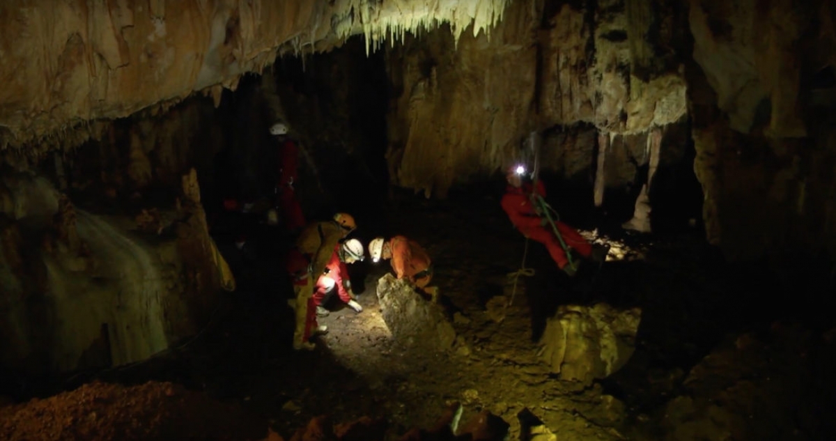 In the depths of Grotta Antica